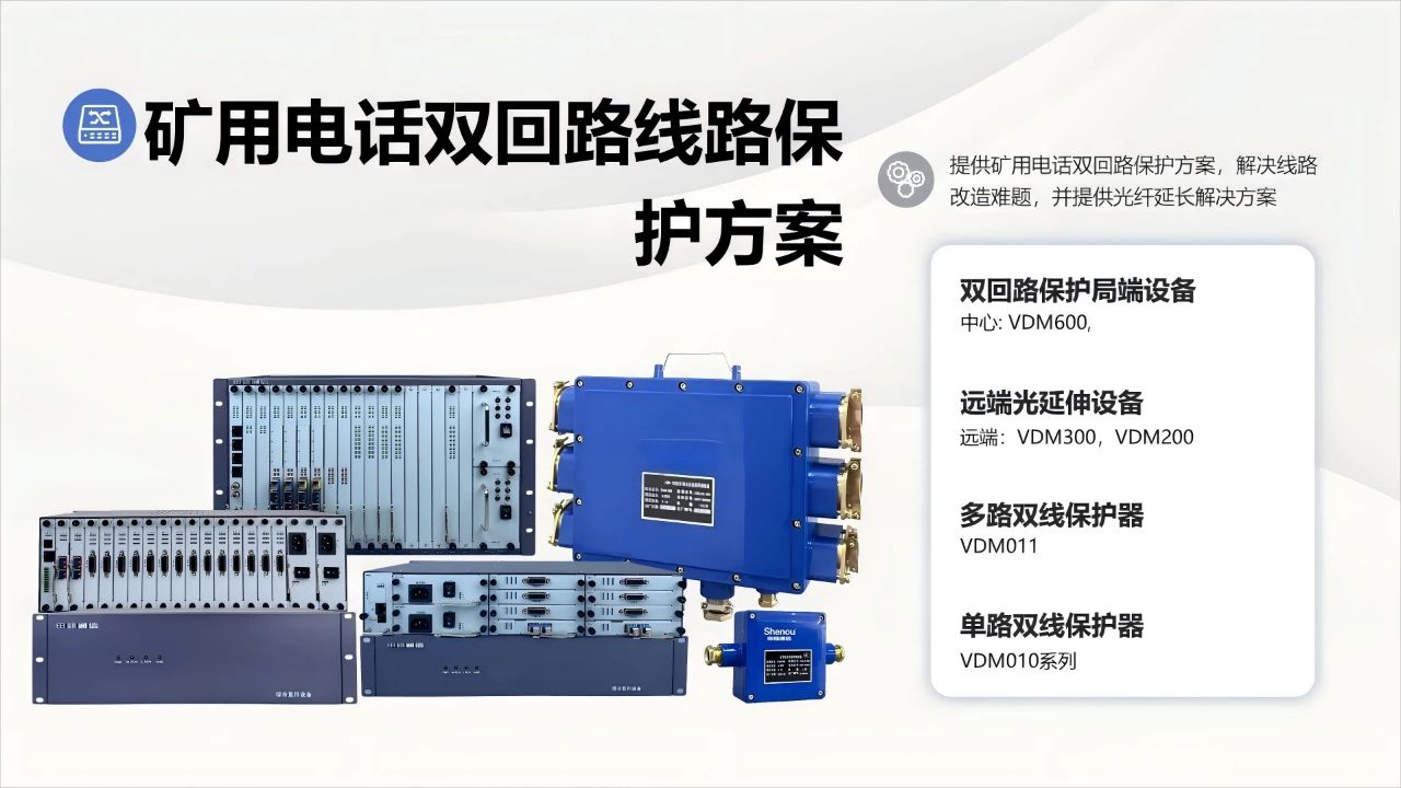 申甌通信——礦用電話雙回路線路保護(hù)解決方案